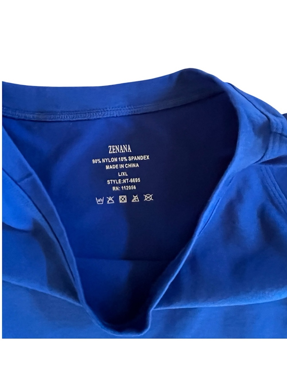 Zenana Seamless Sleeveless Crewneck Tank Top Blue Size L/XL Super Stretchy NWOT - Picture 10 of 11